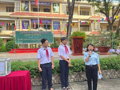 Sinh hoạt chuyên đề “Tìm hiểu về lịch sử địa phương và ý nghĩa tên Liên Đội” và tuyên truyền “Phòng chống dịch bệnh sốt xuất huyết” năm học 2025 – 2026