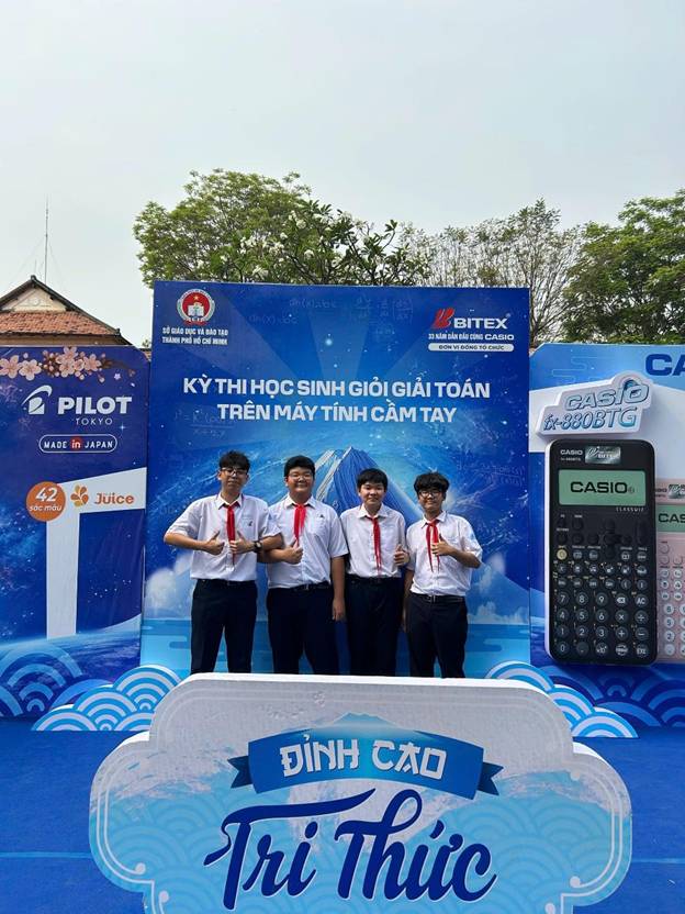 Trường THCS Chu Văn An, phường Thủ Dầu Một, Thành phố Hồ Chí Minh đạt kết quả cao Kỳ thi học sinh giỏi toán trên máy tính cầm tay cấp Thành phố năm học 2025 – 2026