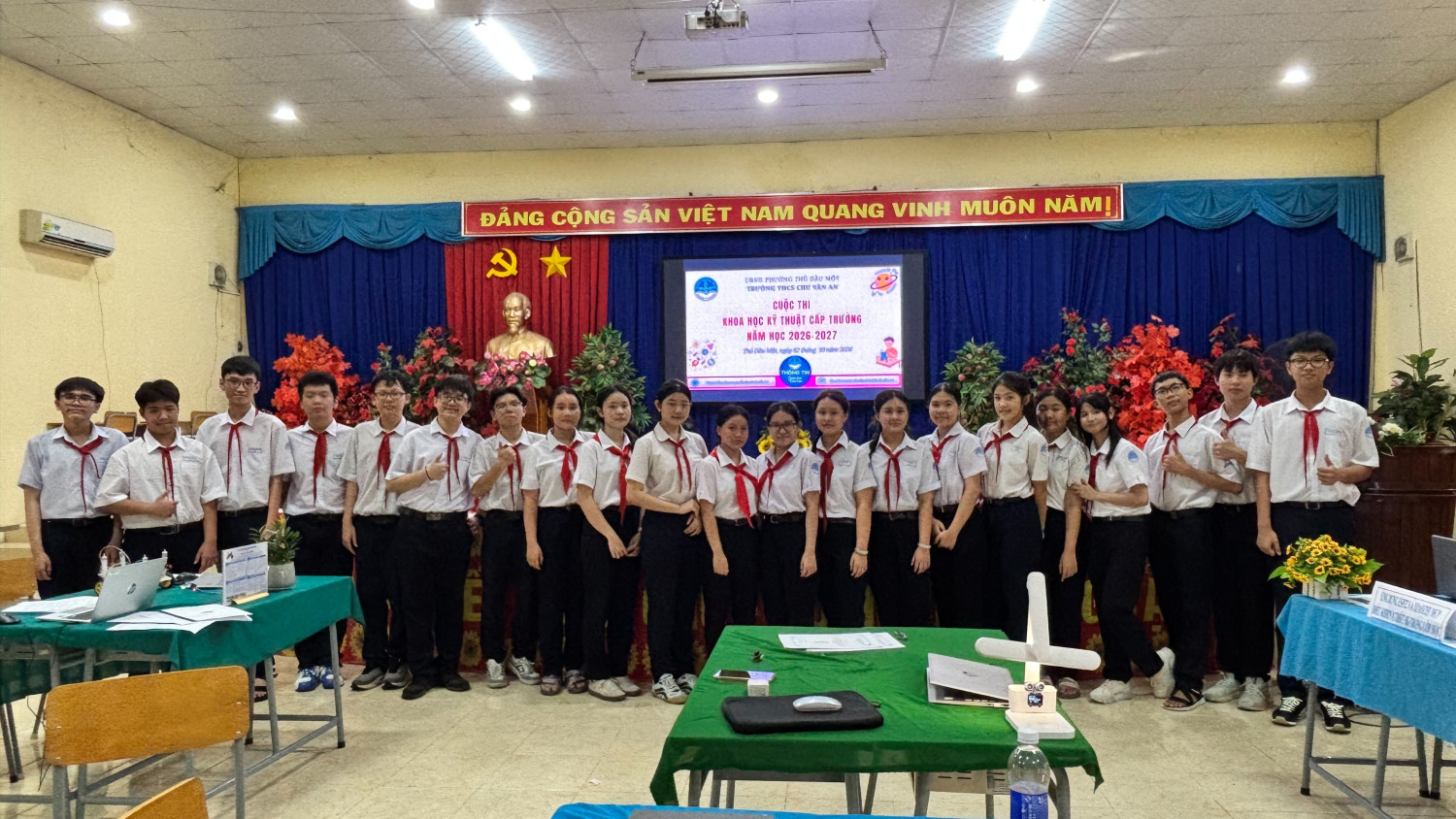 Trường THCS Chu Văn An tổ chức cuộc thi Khoa học kỹ thuật cấp trường năm học 2026 - 2027